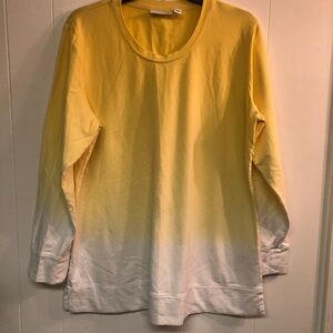 Denim & Co. Yellow Long Sleeve Shirt